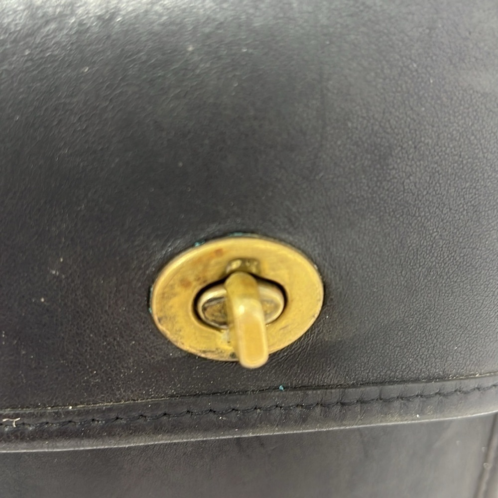 Coach Scooter Bag Black Leather Crossbody Bag - Picture 11 of 14